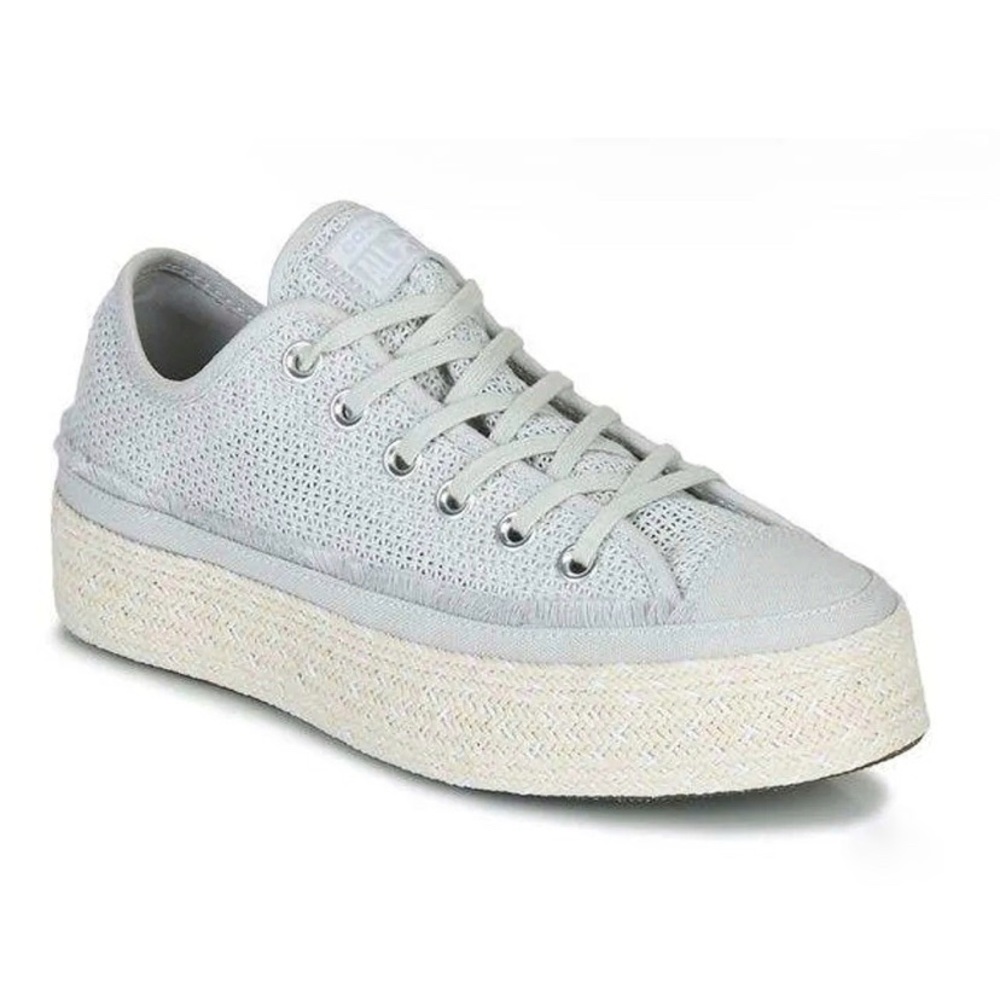 Converse Summer Getaway Chuck Taylor All Star Espadrille Mouse White Size 6.5